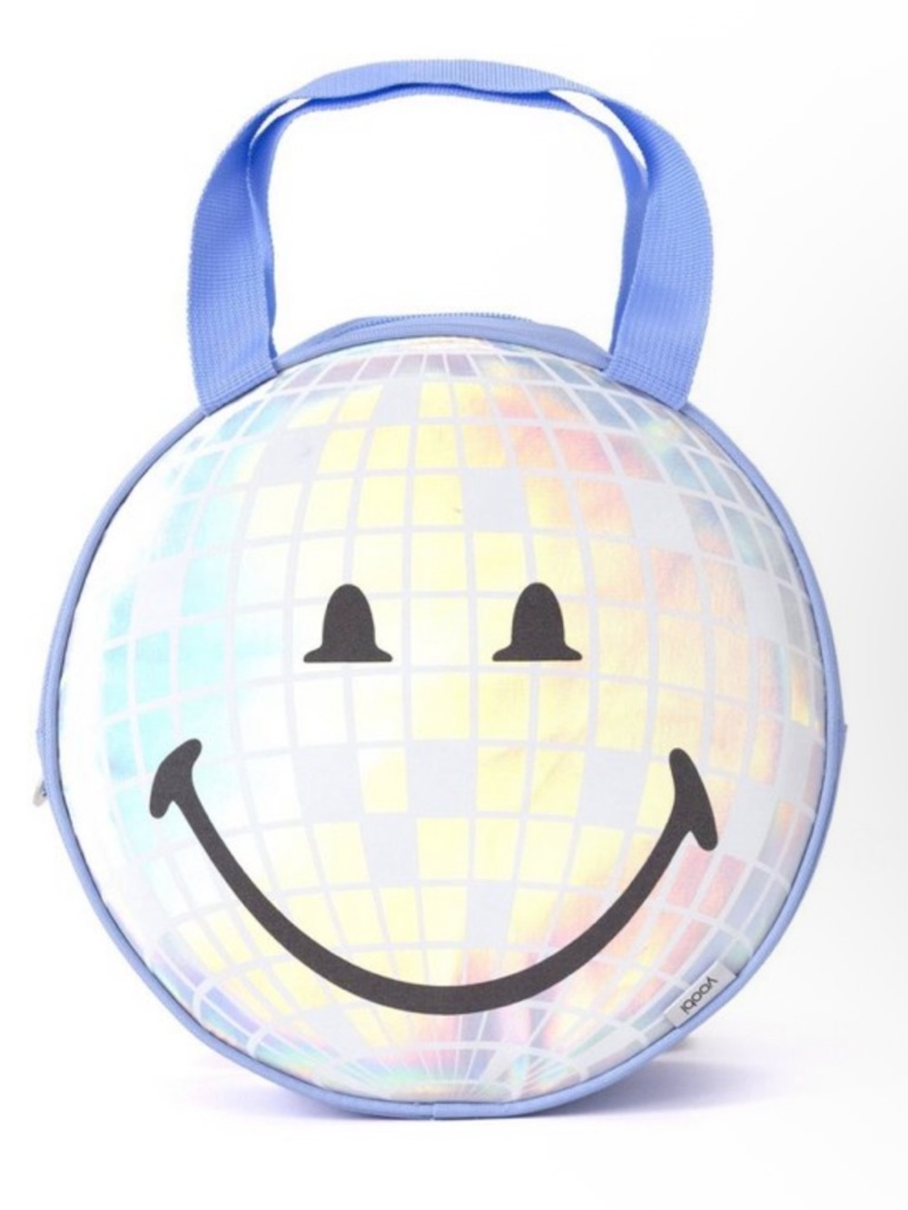 Brand new - Yoobi SmileyWorld Round Disco Ball Lunch Tote